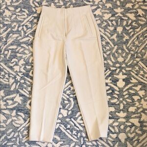 Zara Cream High-Waisted Trousers